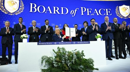 İlham Əliyev &rdquo;Sülh Şurası" fonduna ianə sənədinin imzalanma mərasimində İŞTİRAK ETDİ - VİDEO