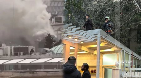 Bakıda məşhur restoranda tüstülənmə olub - FOTO/VİDEO