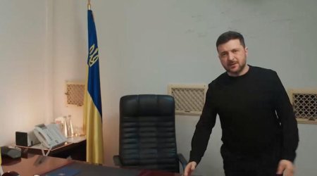 Zelenski Kiyevdəki bunkeri ilk dəfə göstərdi &ndash; FOTO/VİDEO