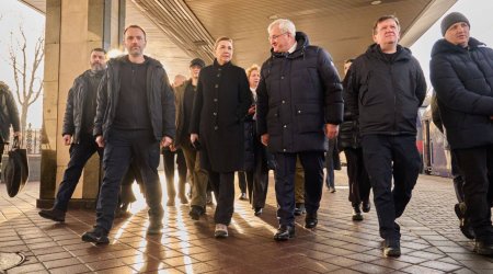 11 xarici dövlət rəsmisi Kiyevə gəldi - ADLAR- FOTO/VİDEO