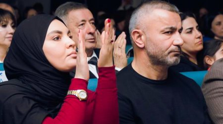 Qurban Qurbanov xanımı ilə tədbirdə - FOTO