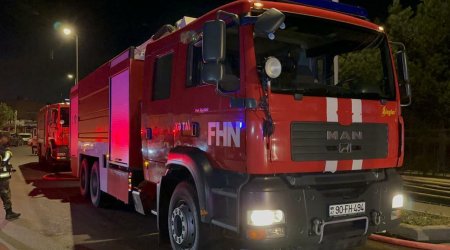 Yevlaxdakı yanğınla bağlı FHN məlumat yaydı