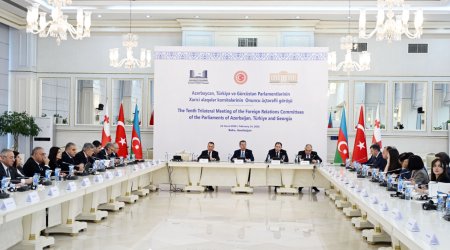 Azərbaycan, Türkiyə və Gürcüstan parlamentlərinin üçtərəfli iclası KEÇİRİLDİ