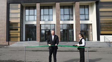 Prezident Lənkəran Dövlət Peşə Təhsil Mərkəzinin açılışında - FOTO/VİDEO
