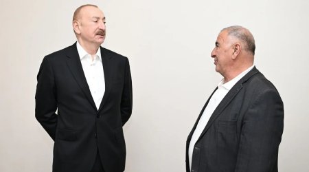 İlham Əliyev Xocavənd kəndinə köçmüş sakinin evində olub - FOTO/VİDEO