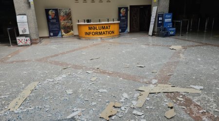 Dron hücumundan sonra Naxçıvan Hava Limanı &ndash; FOTO