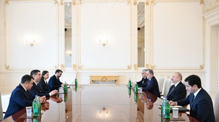 Moldovanın Baş nazirinin müavini İlham Əliyevin QƏBULUNDA &ndash; FOTO/VİDEO