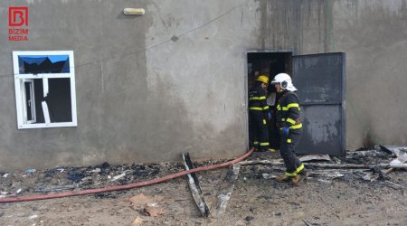 Kürdəmirdə EV YANDI – Sahibi 100 min ziyana düşdü – FOTO/VİDEO