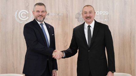 İlham Əliyev Slovakiya Prezidentinə təşəkkür etdi – FOTO