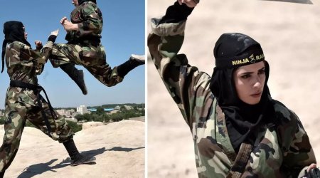 İranda &ldquo;Qadın ninjalar&rdquo; - İsrail əsgərlərini gözləyirlər - FOTO
