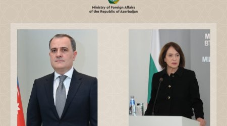 Ceyhun Bayramov bolqarıstanlı həmkarına dəstəyə görə təşəkkür etdi