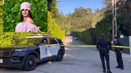 Qadın Rihannanın evini atəşə tutdu &ndash; VİDEO