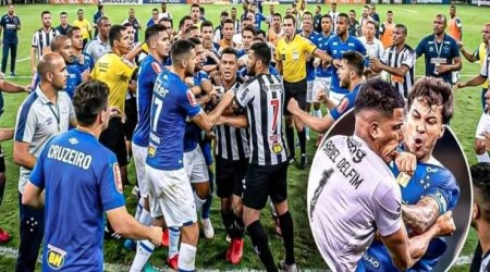 Braziliyada 23 futbolçu meydandan QOVULDU - VİDEO