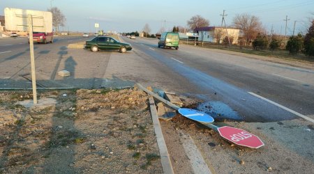 Bakı-Qazax yolunda ağır qəza olub, 4 nəfər xəsarət alıb - FOTO