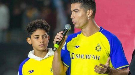 Ronaldonun oğlu baş məşqçiyə əsəbləşdi - VİDEO