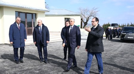 Rəsmilər Xocavənddə salınmış bağçılıq təsərrüfatında &ndash; FOTO