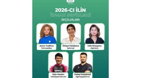 Azərbaycanın 2026-cı il üçün idman səfirləri seçildi