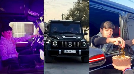 Atasının "Galenvagen"ində ad gününü qeyd edən azyaşlı tapıldı &mdash; Atası cərimələndi