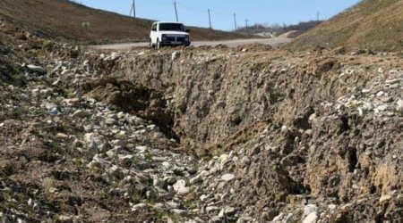 Muğanlı-İsmayıllı yolunda sürüşmə olub