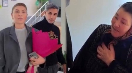 Xoşqədəm Hidayətqızı sığınacağa yerləşdirdiyi qadını ziyarət etdi - VİDEO