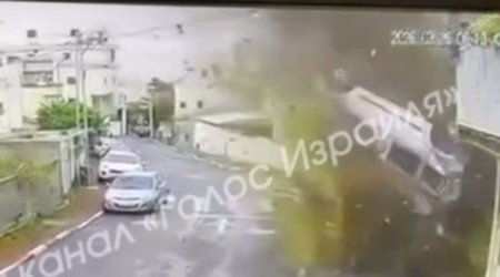 İran raketinin İsrailə düşmə anı &ndash; VİDEO