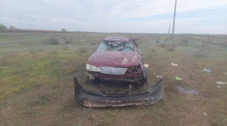 Biləsuvarda yol qəzası olub, 4 nəfər xəsarət alıb