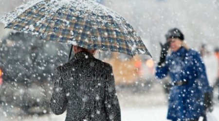 Paytaxtda yağış güclənib, dağlıq ərazilərdə qar yağır - FAKTİKİ HAVA