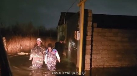 Su basmış ərazilərdən 118 nəfər təxliyə edilib - VİDEO