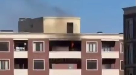 Nəsimidə yaşayış binasında yanğın &ndash; VİDEO