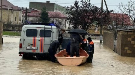 Dağıstanda BƏND UÇDU: 2 mindən çox yaşayış binasını SU BASDI - VİDEO