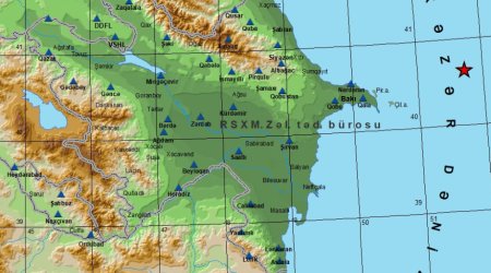 Xəzər dənizində zəlzələ oldu