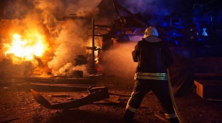 Rusiya Odessa vilayətindəki İzmail limanına zərbə endirdi - FOTO