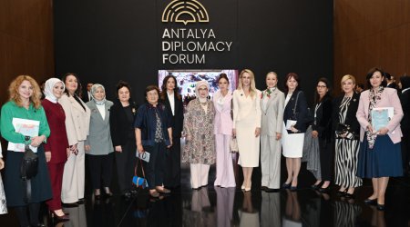 Mehriban Əliyeva Fələstinlə bağlı panel iclasda &ndash; FOTO