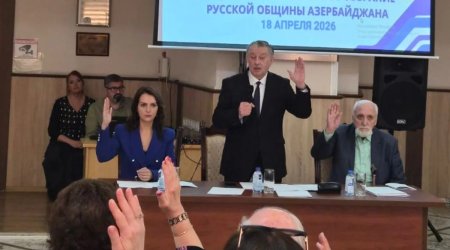 Mixail Zabelin yenidən Azərbaycanın Rus İcmasının sədri seçilib - FOTO