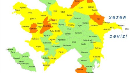 Küləkli hava ilə bağlı sarı və narıncı XƏBƏRDARLIQ