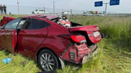 Cəlilabadda ağır qəza: Qadın öldü, iki uşaq yaralandı - FOTO- VİDEO