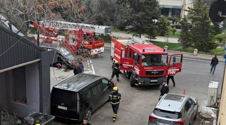 &ldquo;Mübarək&rdquo; şadlıq evində yanğın &ndash; FOTO
