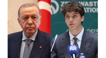 Ərdoğanın nəvəsinin çıxışı qısa zamanda gündəm oldu - VİDEO