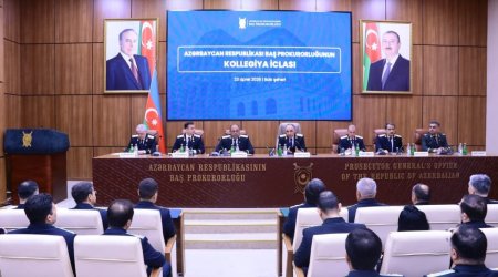 Kamran Əliyev Kollegiya iclası keçirdi - FOTO