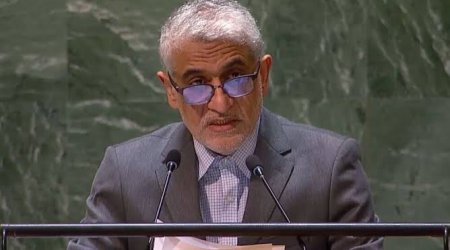 İranın nümayəndəsi GÜLÜŞ HƏDƏFİ oldu: İngilis dilindəki danışığına görə... - VİDEO