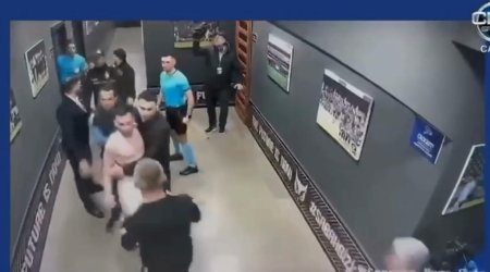 Yankoviç hakimə hücum çəkdi, polislər və Qurban Qurbanov müdaxilə etdi - VİDEO