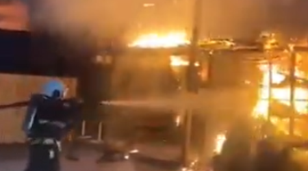 Göyçayda market yandı &ndash; VİDEO