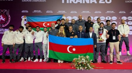 Sərbəst güləş üzrə Azərbaycan millisi 6-cı dəfə Avropa çempionu oldu