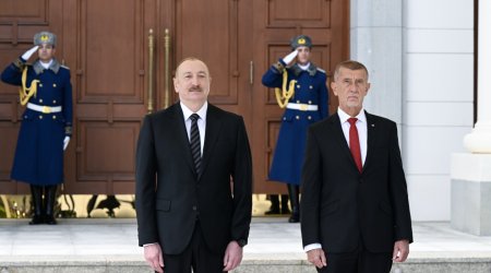 Prezident Çexiyanın Baş nazirini belə qarşıladı &ndash; FOTO/VİDEO