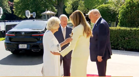 Britaniya Kralı Ağ Evdə belə qarşılandı &ndash; VİDEO