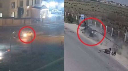 Bakıda səhər saatlarında baş verən "Prius" qəzalarının ANBAAN VİDEOSU