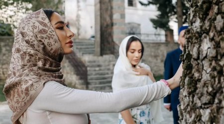 Arzu Əliyeva Şəki səfərindən paylaşım etdi - FOTO