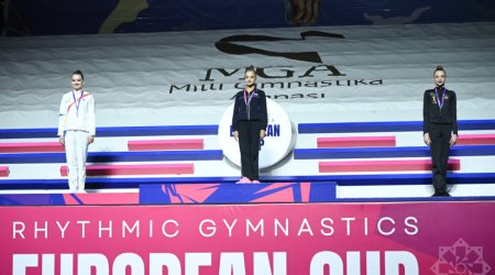 Bədii gimnastika üzrə Avropa Kubokunda ilk mükafatçılar bəlli olub - FOTO