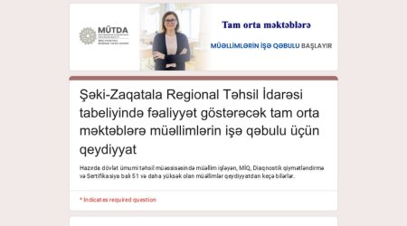 Bu məktəblərə müəllim qəbulu elan edildi - SİYAHI