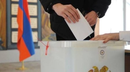 Ermənistanda saat 11:00-a olan seçici fəallığı: 14,48%